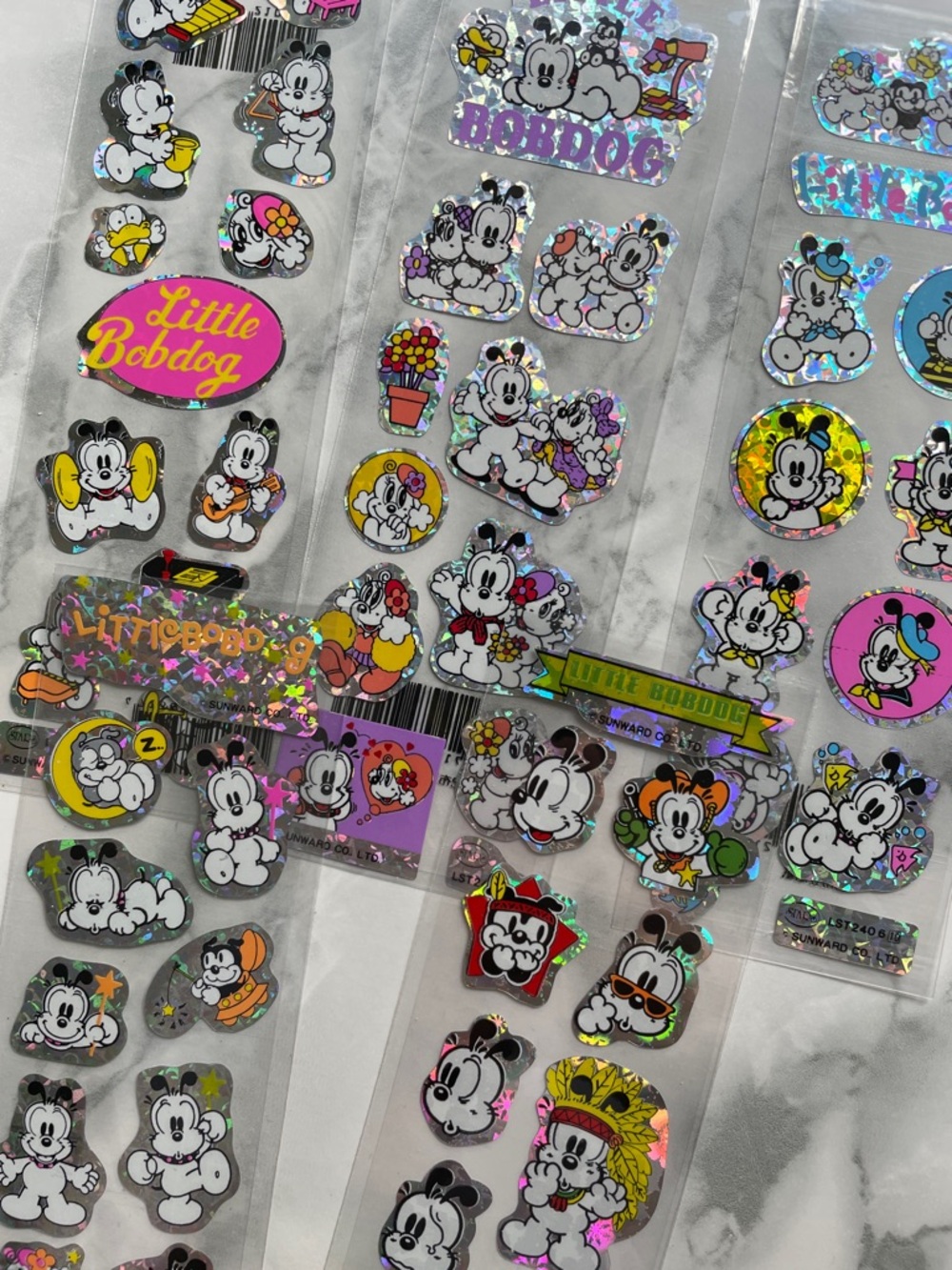Vintage Little bob dog sticker LOT